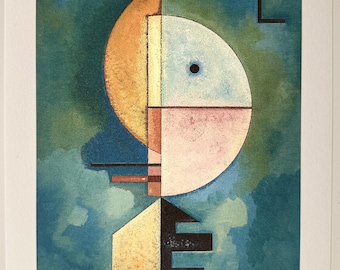 Wassily Kandinsky 'Upward' gesigneerde en genummerde lithografieafdruk | Beperkte oplage | Bauhaus-kunstenaar