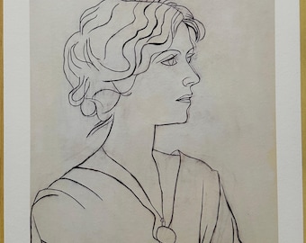 Litografía firmada y numerada de Pablo Picasso, «Retrato de Olga» / Edición limitada