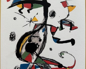 ミロ、太陽の前の人物と犬 | 出版されたリトグラフ | ファインアート