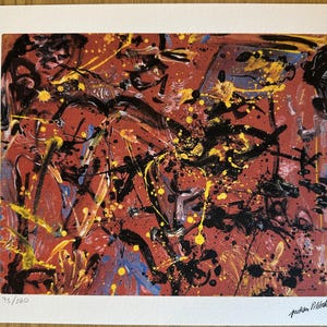 Jackson Pollock | Limited edition Lithograph Print | Signed & Numbered
