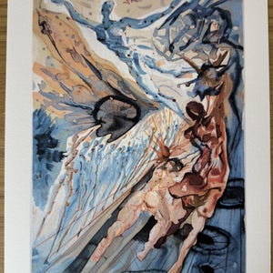 Salvador Dalí Inferno 26 , Limited Edition, Signed and Numbered Lithograph Print