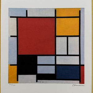 Piet Mondrian 'Composition with Red, Blue and Yellow' Lithograph | Limited Edition | Signed and Numbered