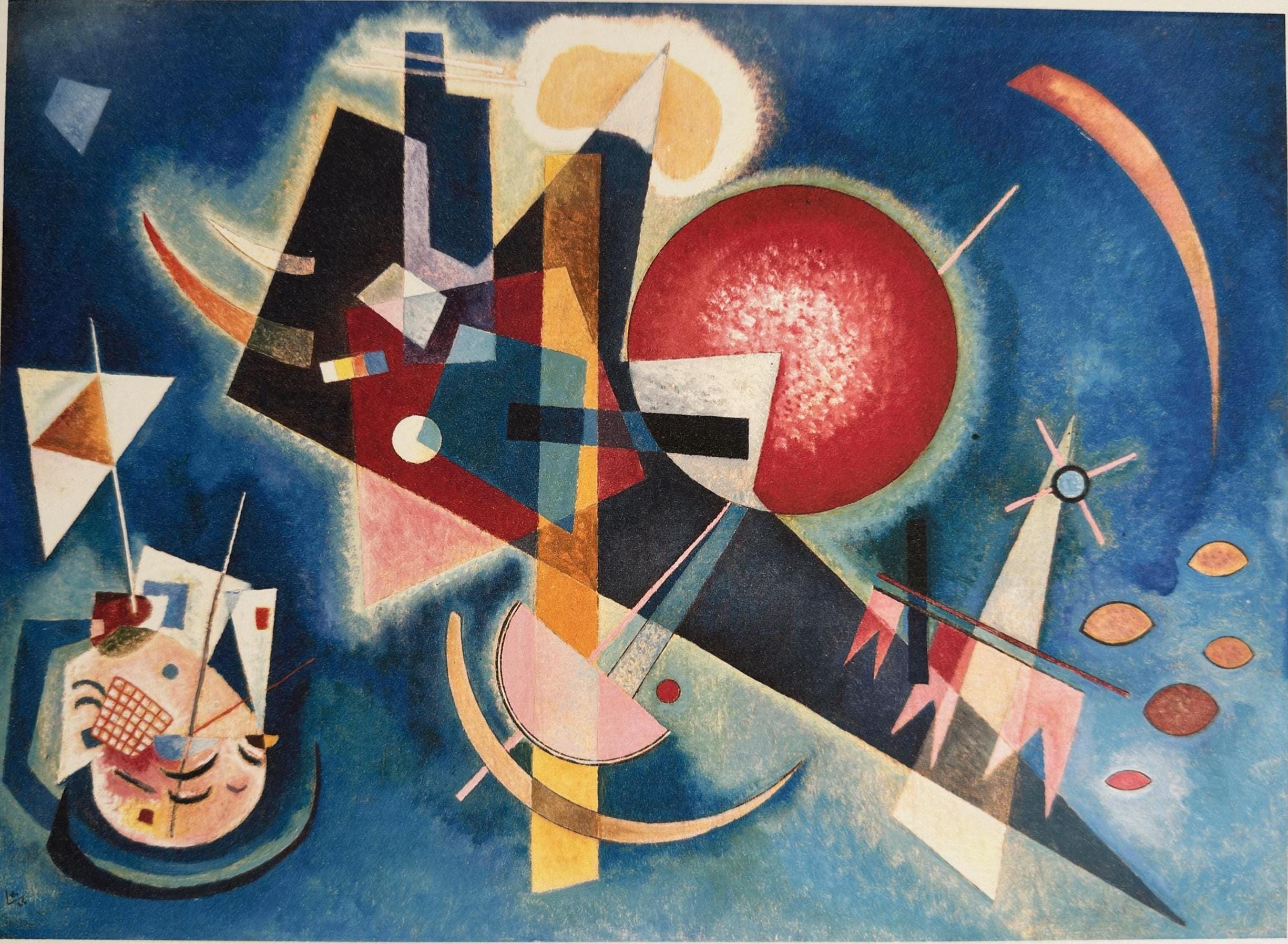 ワシリー・カンディンスキー「In The Blue」限定版リトグラフ、サイン