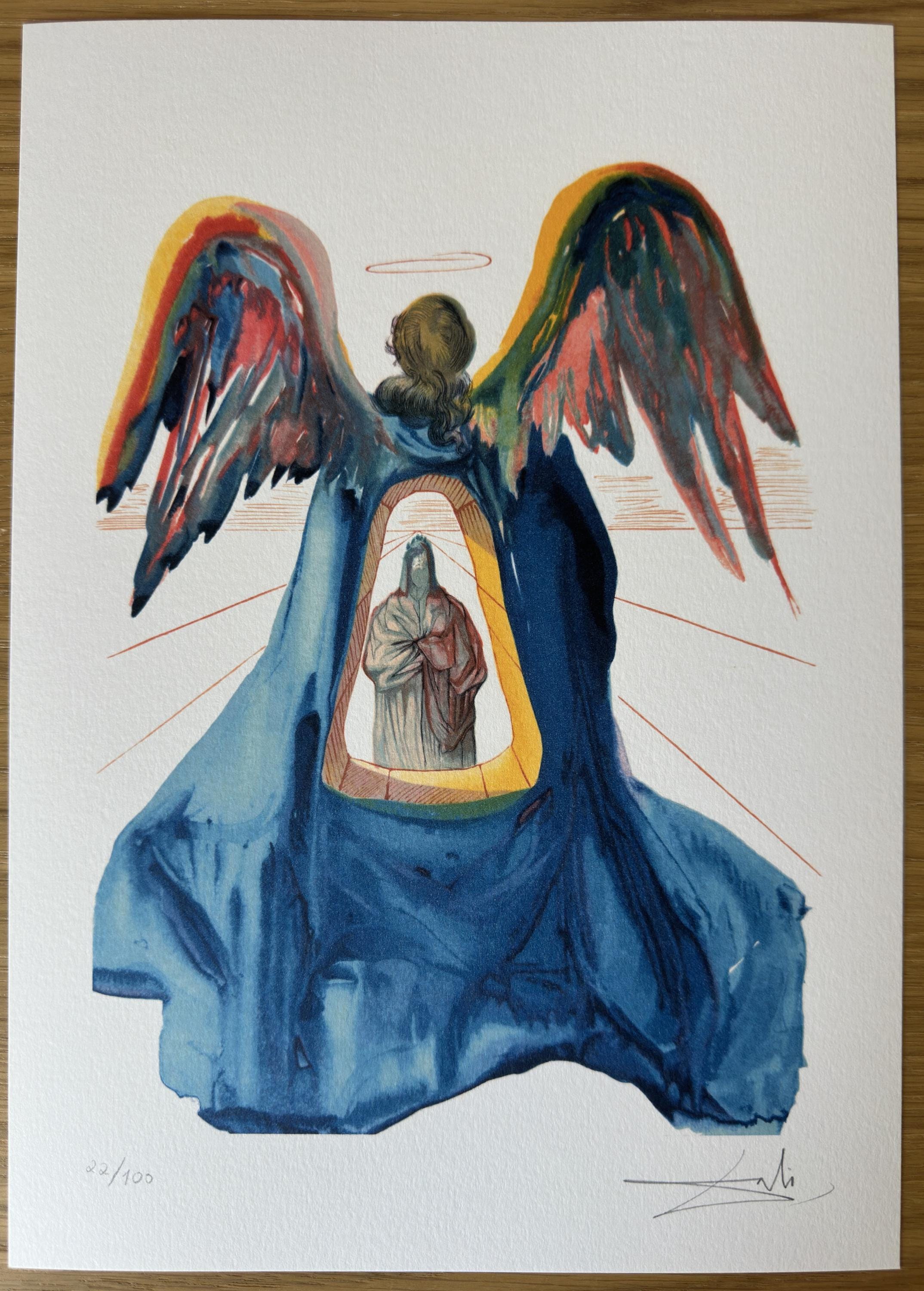 サルバドール・ダリ『煉獄33』、限定版、サイン・番号入りリトグラフ