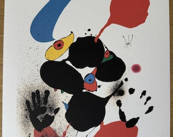 ジョアン・ミロ、エッチング、限定版、アートプリント、抽象芸術
