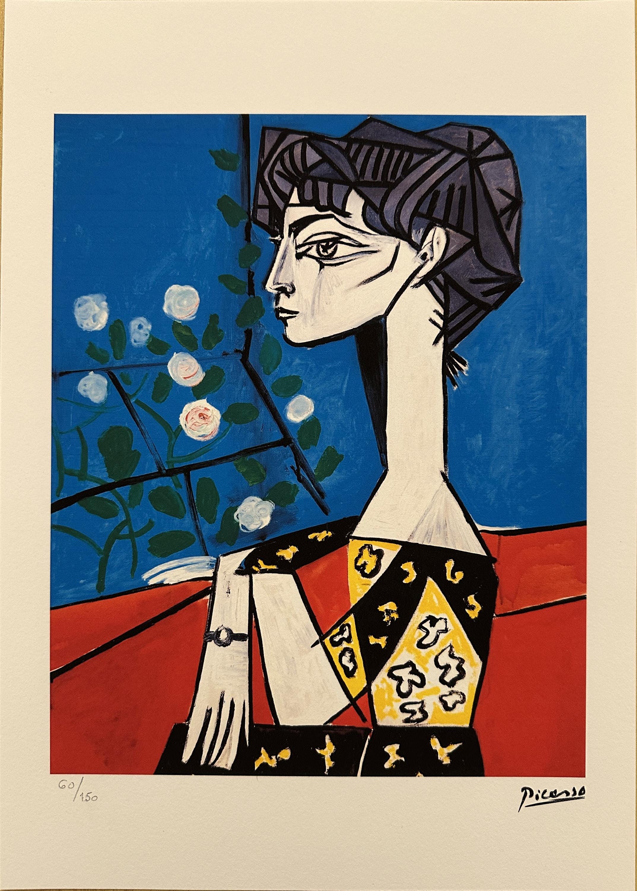 Picasso woman with book - Etsy 日本