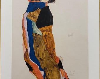 Egon Schiele „Die Tänzerin Moa“ Lithographie, Limitierte Auflage, Signiert & Nummeriert