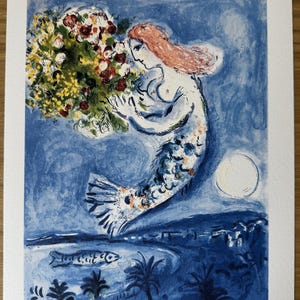 Marc Chagall "La Baie des Anges" - 1963 Signed & Numbered Limited Edition Lithograph Print