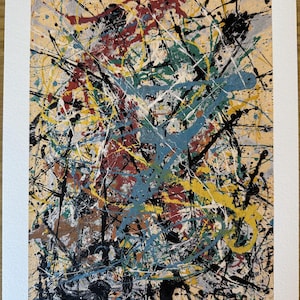 Jackson Pollock | Number 16 Limited edition Lithograph Print | Signed & Numbered