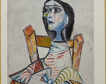 Litografía firmada y numerada de Pablo Picasso, «Portrait de femme» / Edición limitada / Artista modernista