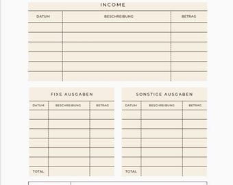 Pianificatore di budget mensile