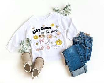 Alberne Gans Kleinkind Shirt: Lustige Kinder PNG (Digital Download