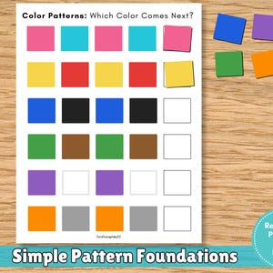 Preschool Color Pattern Game | Level 1 Logic Activity