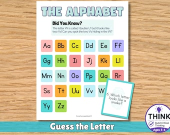 Guess the Letter Game | Alphabet Detective Activity | Uppercase Lowercase Practice