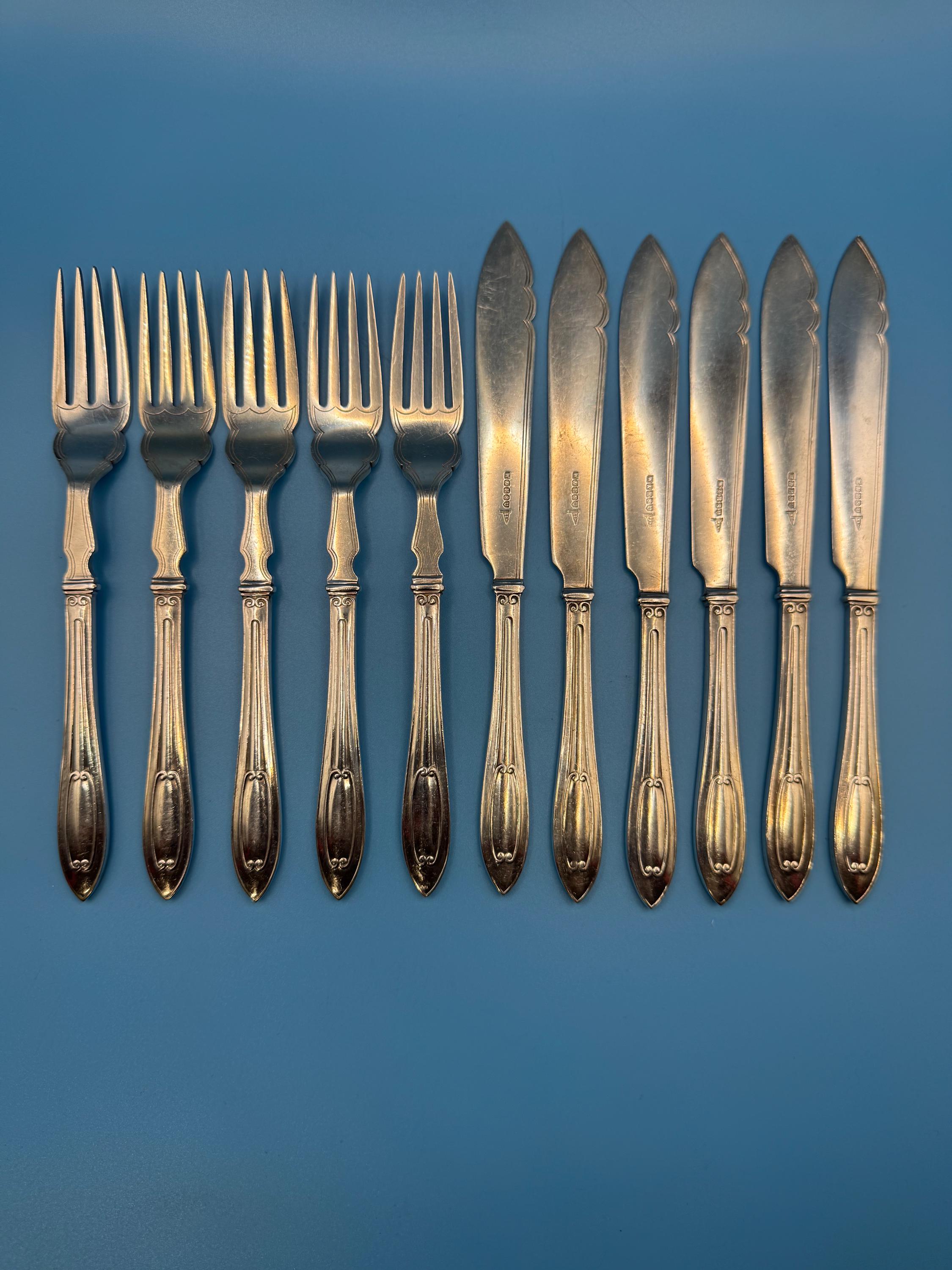 Vintage Epns Fish Knives - Etsy