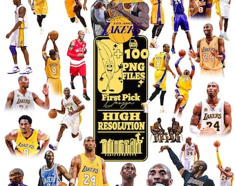 Basketballegende png, paarsgouden speler, Los Angeles clipart, sport afdrukbare, digitale download