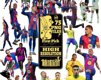 Raphinha PNG Clipart: Raphinha Football Designs (75 Files) (Digital Download)