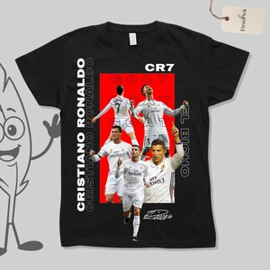 Diseño camiseta Cristiano Ronaldo, Fútbol PNG listo para imprimir, CR7 PNG Descargar FanMerch, estampado sublimación camiseta Real Madrid