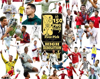 Cristiano Ronaldo PNG Clipart: CR7 Football Designs (151 Files) (Digital Download)