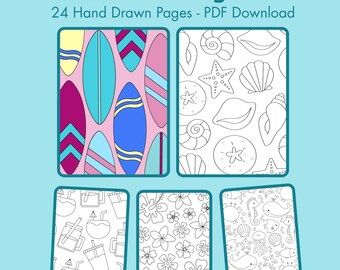Digital Summer Coloring Book - Gifts of Grace