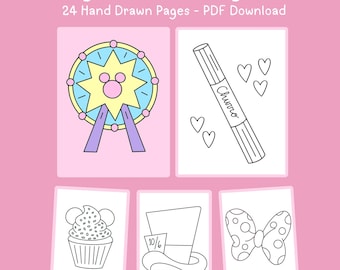 Magical Parks Digital Coloring Book - Gifts of Grace