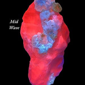 20 Gram Gorgeous Natural Fluorescent Afghanite Crystal On Calcite With Mica Specimen _ Afghanistan