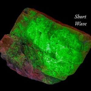56 Gram Gorgeous Natural Rare Red Fluorescent Scapolite With Hyalite Specimen _ Afghanistan