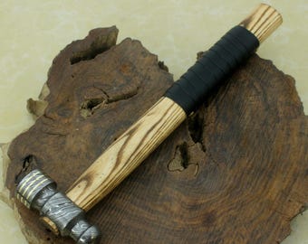 Hand Forged Damascus Steel Hammer: Unique Carpentry Tool