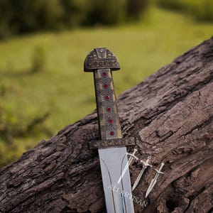 Handmade Ragnar Lothbrok Viking Sword: Stainless Steel Medieval Replica