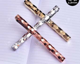 Handcrafted Ballpoint Pen Set | Brass Steel Copper Pens | Luxury Pen | Writing Instrument Pen | Executive Desk Pen | Gift for Him