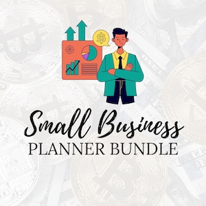Printable Small Business Planner | Digital PDF Organizer for Entrepreneurs | Budget, Goals, Product, Finance, & Sales Tracker