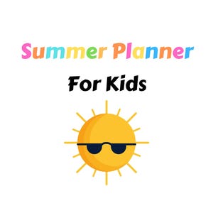Summer Planner for Kids | Printable Activity & Routine Journal with Reading Tracker, Chores, Budget and Fun Checklists