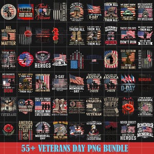 55+ Veterans Day Png Bundle, Freedom Is Priceless But Not Free, Memorial Day Png, Veteran USA Shirt, Patriotic Png, Military Army Png