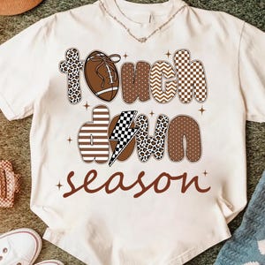 Touchdown Season PNG, Football Coquette Png, Game Day Shirt Design, Football Mama Png, Fall Football Sublimation, Football Mom, Sports