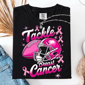 Tackle Cancer Png, Breast Cancer Awareness Png, Football Season Png, Sublimation, Leopard Football Print, Pink Ribbon, Instant Download Png
