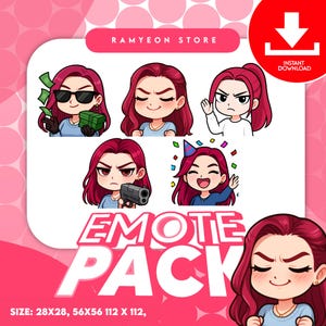 Watch Kpop Demon Hunters Twitch Emotes Pack | Cute Chibi VTuber Emote | Kick | Subtitle Emotes | Anime Emote | Stream PNG | Stream Assets