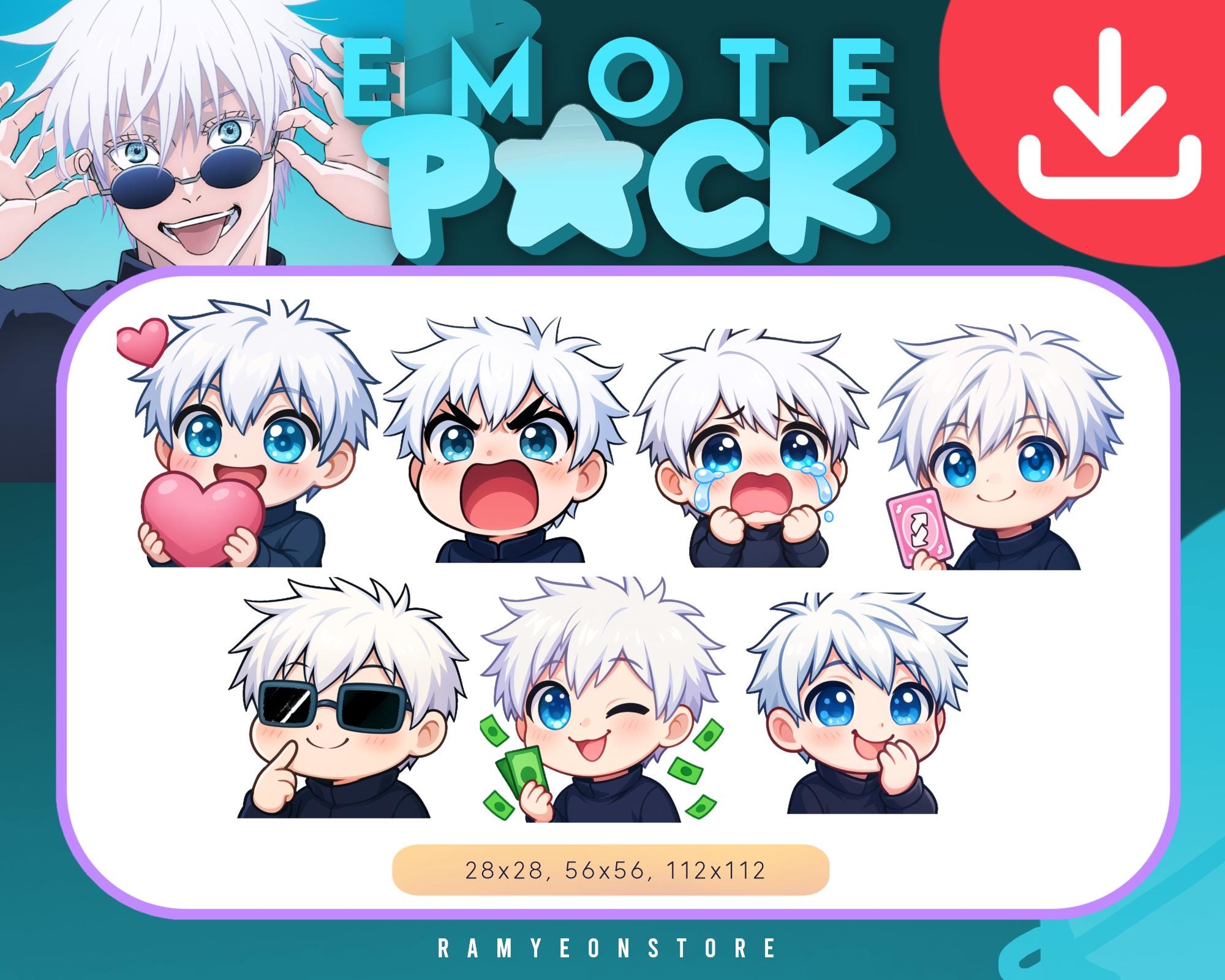 Satoru Gojo Badge - Etsy Singapore, image size:2000x1600