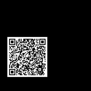 May include: A QR code, a square-shaped barcode, is displayed against a black background. The code is composed of a pattern of black and white squares, designed for scanning by a digital device.