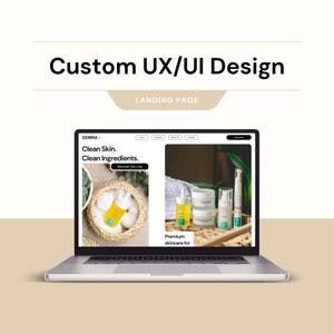 Custom UX/UI Design for Landing Page – Low & High Fidelity in Figma