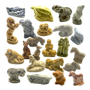 Vintage Wade Whimsies Figurines, Mini Ceramics, UK Pottery Animal