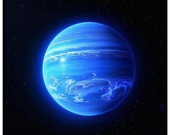 Fototapeta z planetą Uran