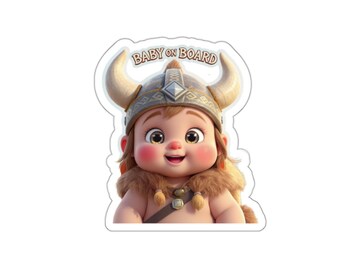 Baby on Board Viking Baby Sticker | Water-Resistant Vinyl Decal