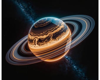 Saturn Planet Wall Art