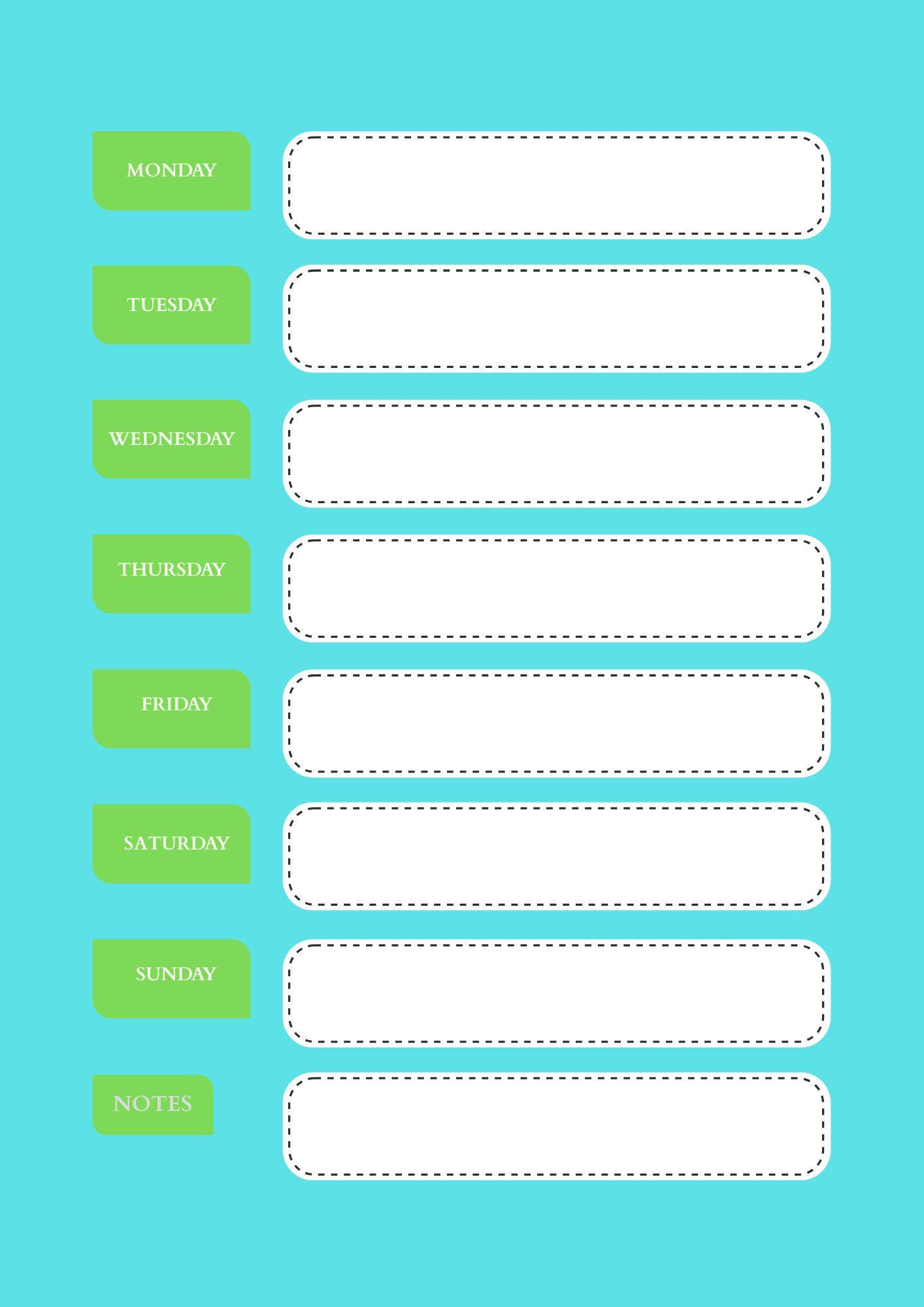 Weekly Planner Printable | Elegant Nature Theme | A4 + Letter PDF ...