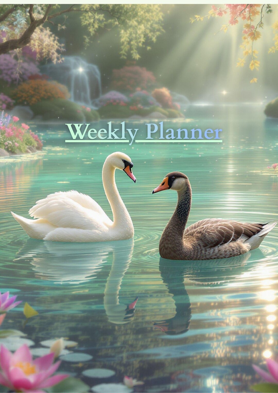 Weekly Planner Printable | Elegant Nature Theme | A4 + Letter PDF ...