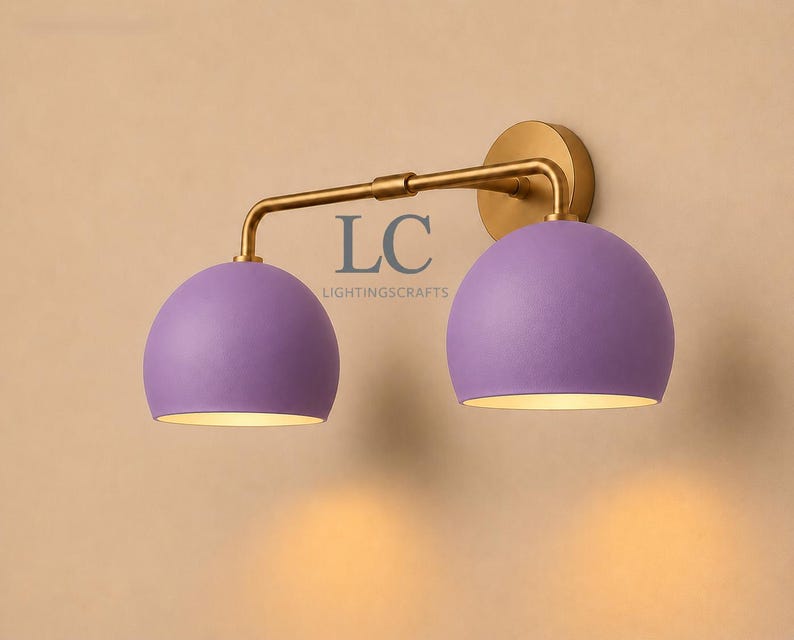 double wall sconce
brass vanity light
modern wall fixture
dual arm wall light
bathroom wall light
mid century light
vanity light brass
minimalist light
wall light fixture
home decor light
luxury wall light
vanity light
colorful sconce
vanity light, wall sconce, handcrafted light, modern vanity light, handmade lamp, brass wall sconce, dome shade light, triple vanity light, minimalist lighting, brass light, 3 light sconce, mid-century light, bathroom  fixture