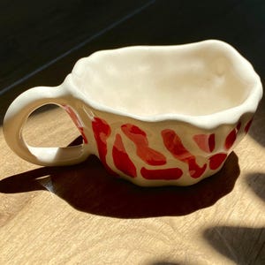 Taza de café de cerámica hecha a mano, taza de espresso de gres única, taza de té
