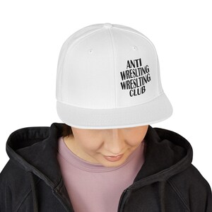 Stylish Snapback Hat | Anti Wrestling Club Design for Sports Lovers, Casual Wear, Gift for Wrestlers, Trendy Cap