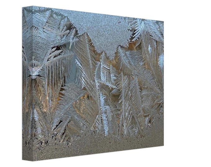 Frosty Crystals Invite You to Breathe and Be Refreshed Wall art