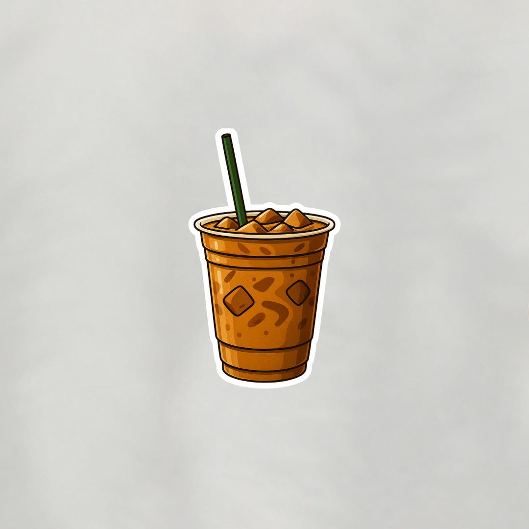 Ice Coffee Sticker Bundle - Etsy